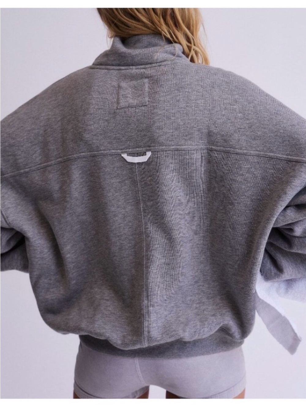 Free People FP Movement On Your Mark Logo Embroidered French Terry Sweatshirt - Picture 4 of 6